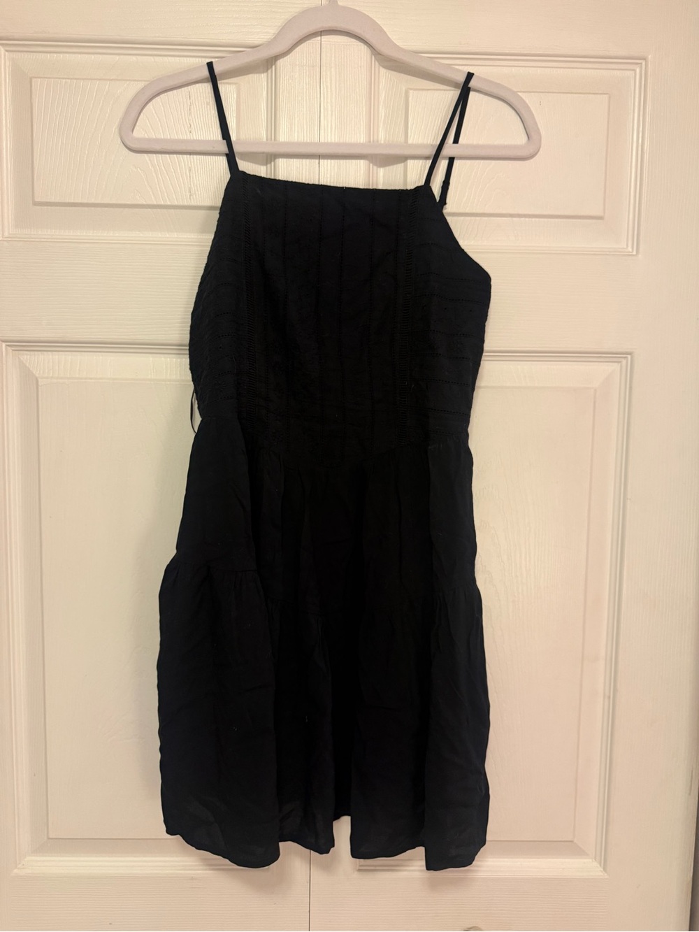 Francesca's Collections Black Mini Dress with Spaghetti Straps
